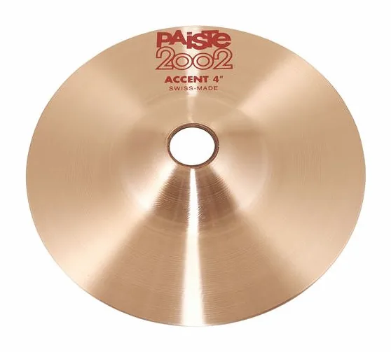 Paiste 2002 04" Accent Cymbal, de face sur fond neutre