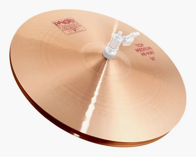 Paiste 2002 Classic 14" Medium Hi-Hat, sur fond neutre
