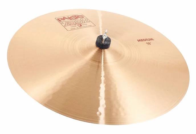 Paiste 2002 Classic 18" Medium Crash, vue de près, de face