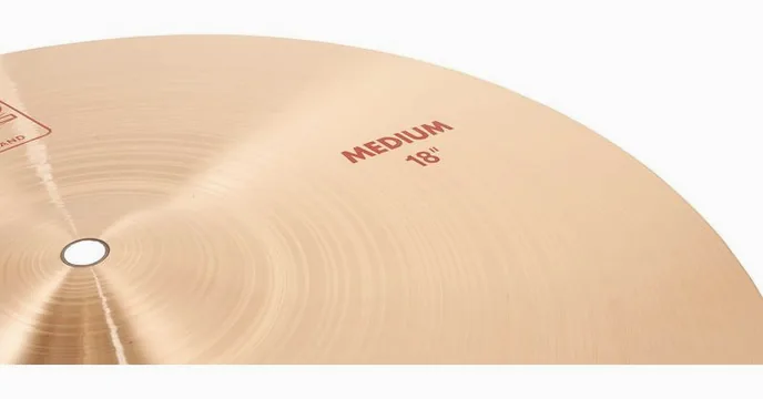 Paiste 2002 Classic 18" Medium Crash, vue de profil, photo 4
