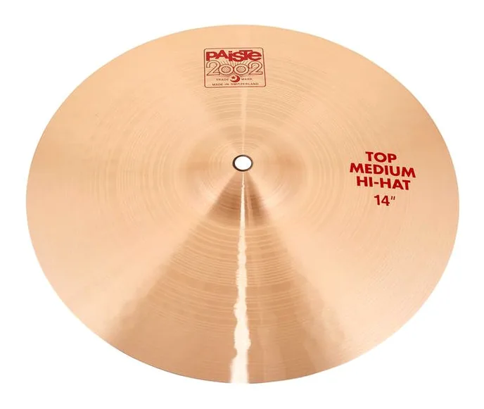 Paiste 2002 Classic 14" HiHat Top Med, vue de près, photo 2