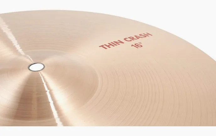 Paiste 2002 Classic 16" Thin Crash, vue de profil, photo 4