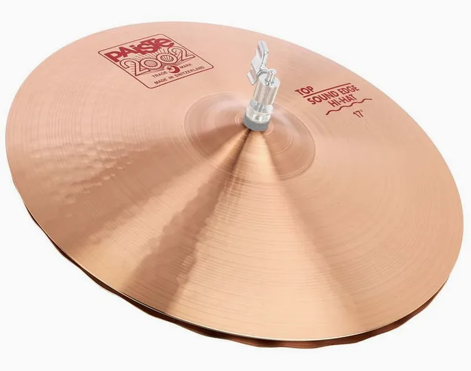 Paiste 2002 Classic 17" Sound Edge HH, de face sur fond neutre