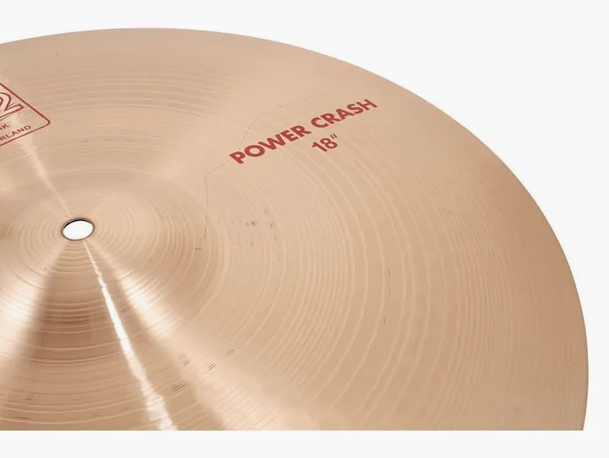 Paiste 2002 Classic 18" Power Crash, vue de près, photo 4