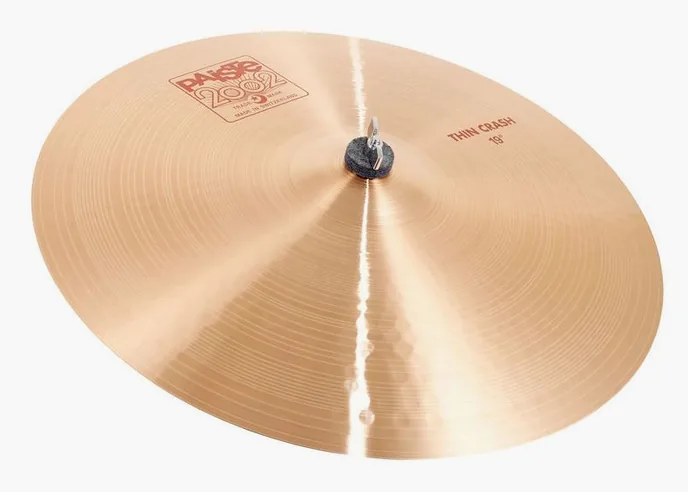 Paiste 2002 Classic 19" Thin Crash, de face sur fond neutre