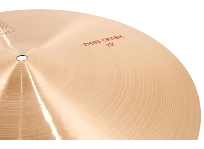 Paiste 2002 Classic 19" Thin Crash, vue de profil, photo 4