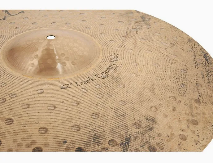 Paiste 22" Signature Dark Energy MK1, vue de profil, photo 4
