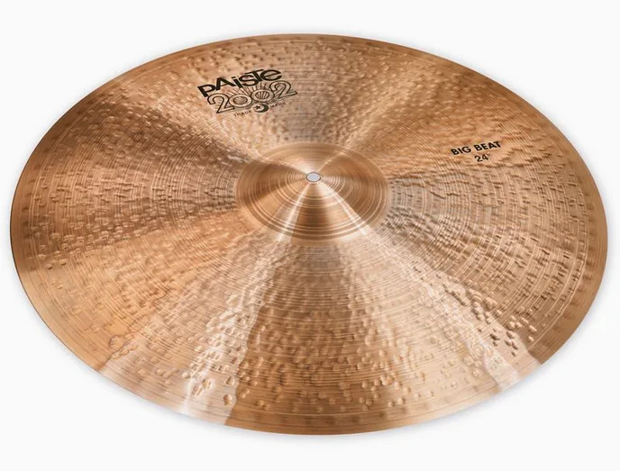 Paiste 24" 2002 Black Big Beat Cymbal, sur fond neutre