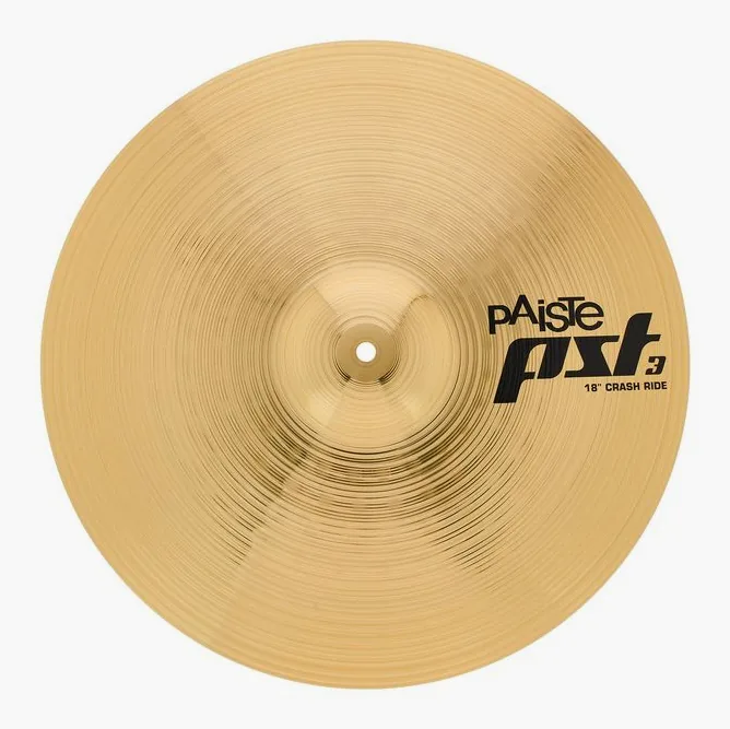 Paiste PST3 18" Crash / Ride, vue de face, photo 2