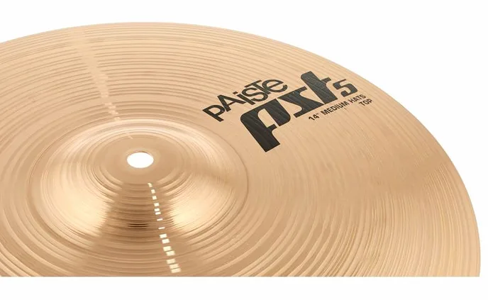 Paiste PST5 14" Medium Hi-Hat '14, vue de trois quarts, photo 4