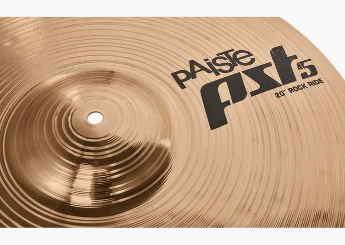 Paiste PST5 20" Rock Ride '14, vue de dessus, photo 3