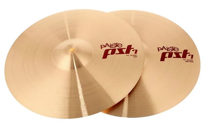 Paiste PST7 14" Hi-Hat, vue de profil, photo 2