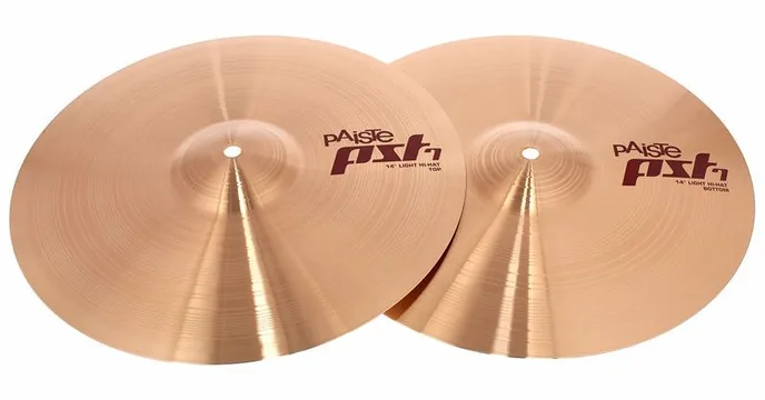 Paiste PST7 14" Light Hi-Hat, sur fond neutre, photo 2