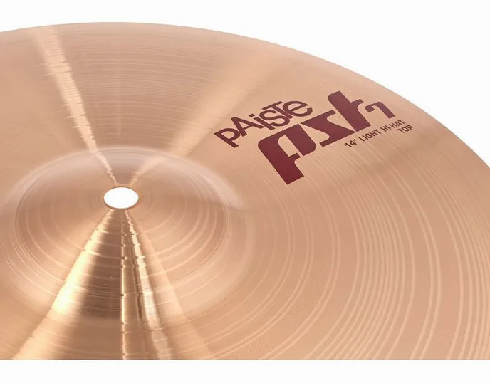 Paiste PST7 14" Light Hi-Hat, vue de près, photo 4