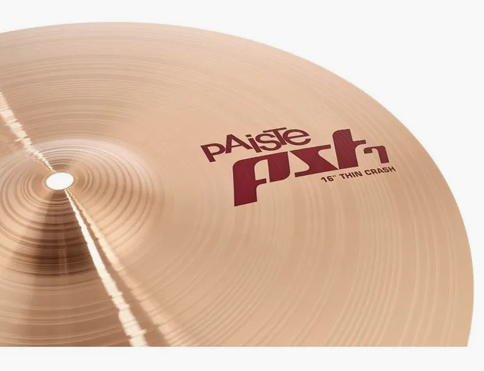 Paiste PST7 16" Thin Crash, vue de face, photo 3