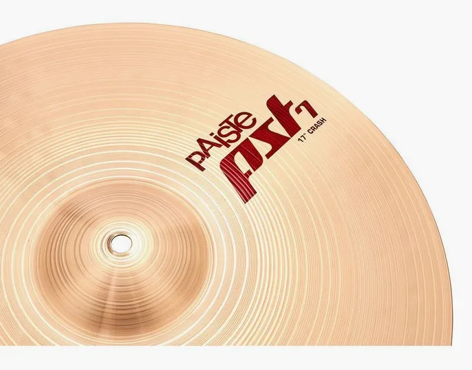 Paiste PST7 17" Crash, vue de profil, photo 3