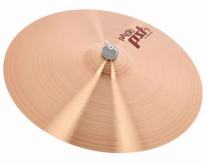 Paiste PST7 18" Thin Crash, de face sur fond neutre