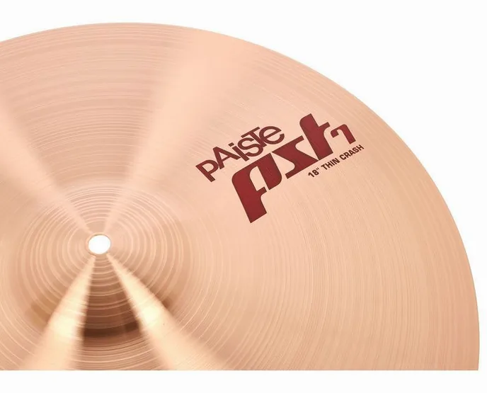 Paiste PST7 18" Thin Crash, vue de trois quarts, photo 3