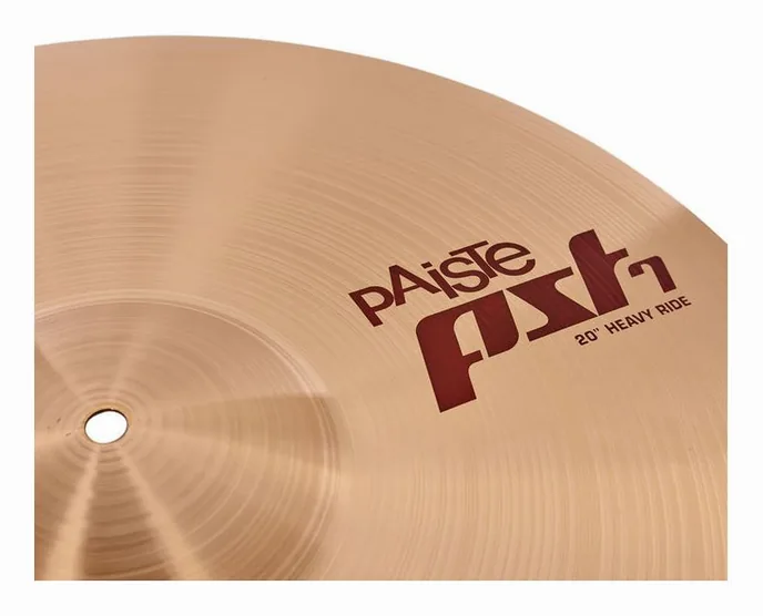 Paiste PST7 20" Heavy Ride, vue de trois quarts, photo 3