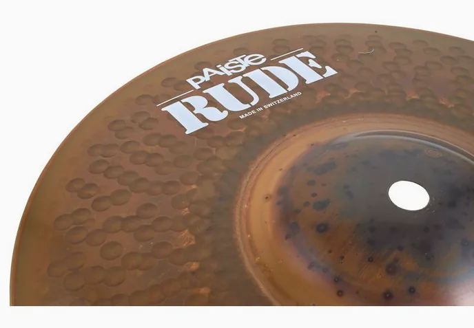 Paiste 10" Rude Series Splash, vue de trois quarts, photo 3
