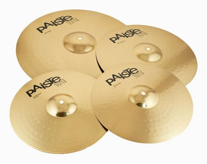 Paiste Set 3 101 14"HH/ 16"C / 20"R, sur fond neutre