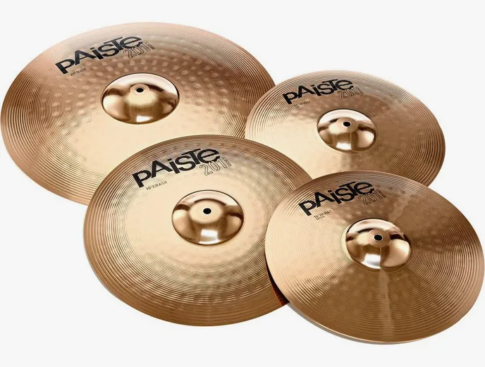 Paiste Set 3 201 14"HH/ 16"C / 20"R, sur fond neutre