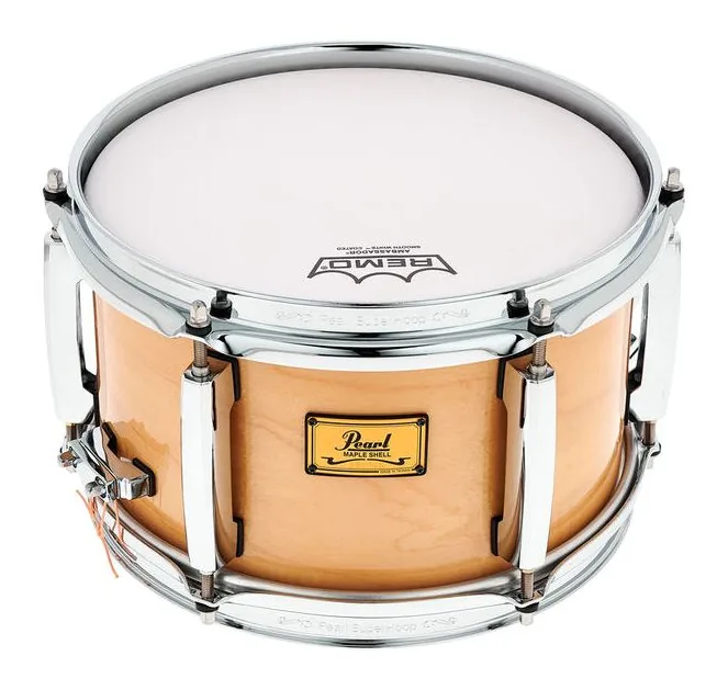 Pearl 10"x6" Piccolo Wooden Snare, vue de près, de face