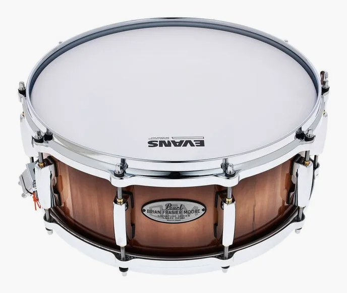 Pearl 14"x5,5" Brian Frasier Moore, de face sur fond neutre