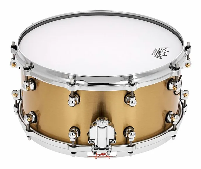 Pearl 14"x6,5" Reference One Brass, vue de trois quarts, photo 3