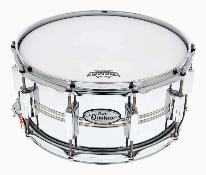 Pearl 14"x6,5" Sensitone Duoluxe, vue de près, de face