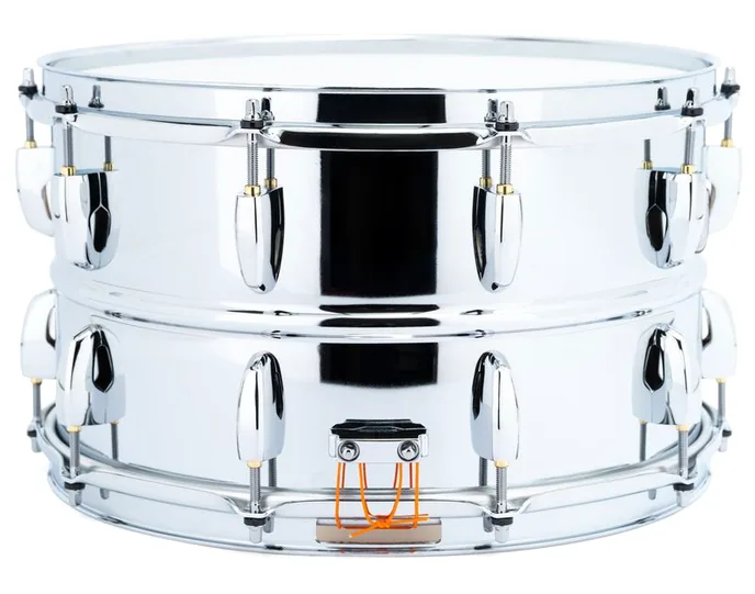 Pearl 14"x08" Sensitone Steel, vue de dessus, photo 3