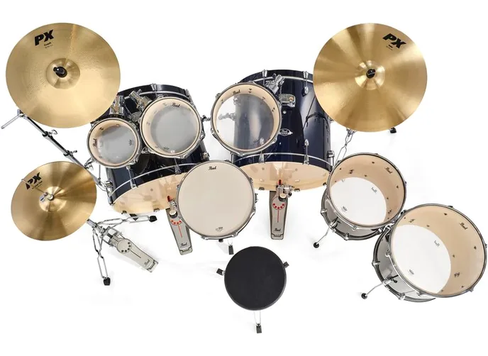Pearl 22" Export Double Bass Set JB, vue de dessus, photo 2
