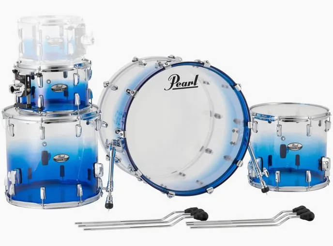 Pearl Crystal Beat Rock Glacier Fade, sur fond neutre