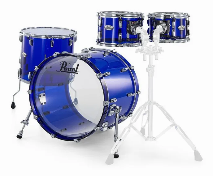Pearl Crystal Beat Standard Blue S., de face sur fond neutre