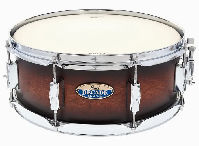 Pearl Decade Maple 14"x5,5" Snare BR, vue de près, de face