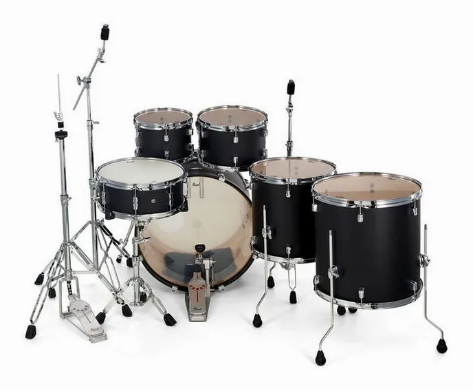 Pearl Decade Maple 6pc Satin Black, sur fond neutre, photo 4