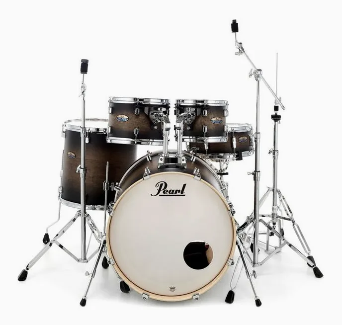 Pearl Decade Maple Stand. BK Burst, vue de trois quarts, photo 2