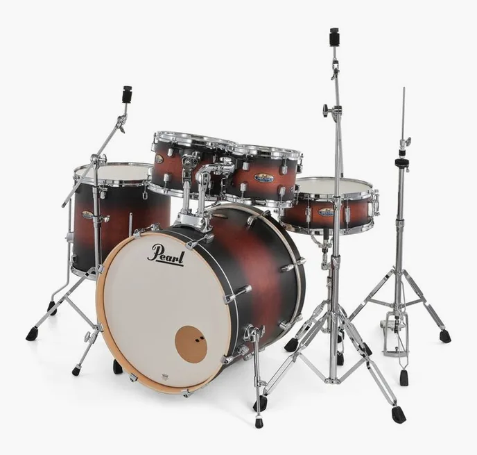 Pearl Decade Maple Standard S. Brown, vue de près, de face