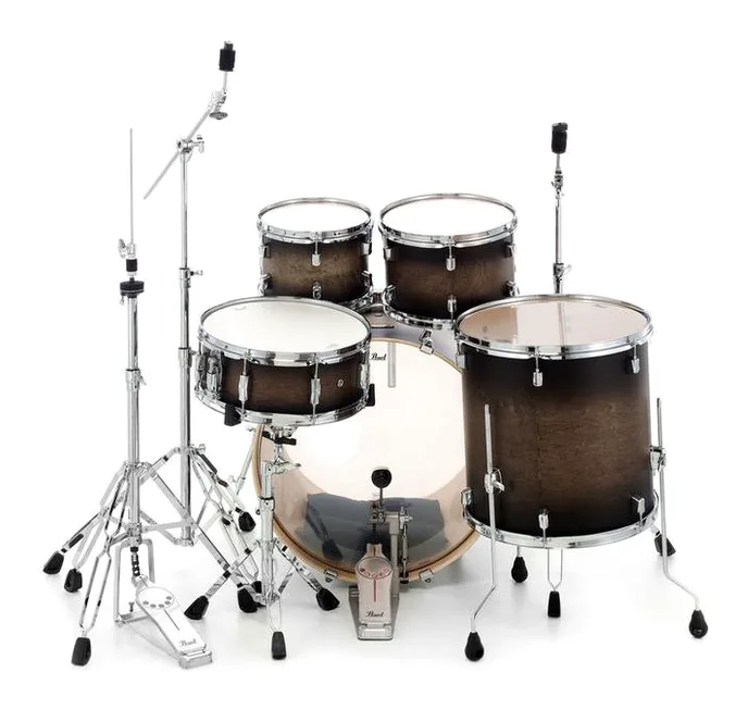 Pearl Decade Maple Studio BK Burst, sur fond neutre, photo 4