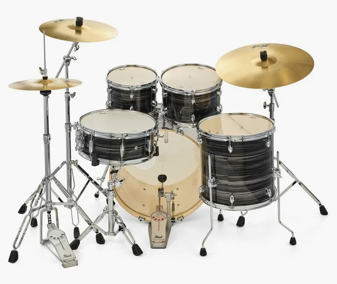 Pearl Export 20" Studio G.Silver, vue de profil, photo 4
