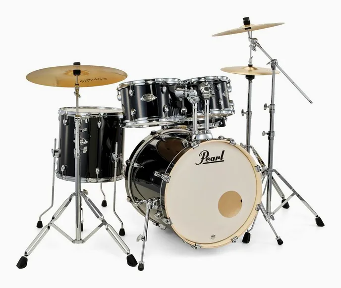 Pearl Export 20" Studio Jet Black, vue de profil, photo 3
