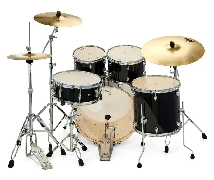 Pearl Export 20" Studio Jet Black, vue de trois quarts, photo 4