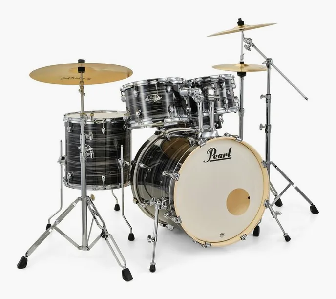 Pearl Export 22" Rock G.Silver, vue de près, photo 3