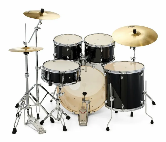 Pearl Export 22" Rock Jet Black, vue de près, photo 4
