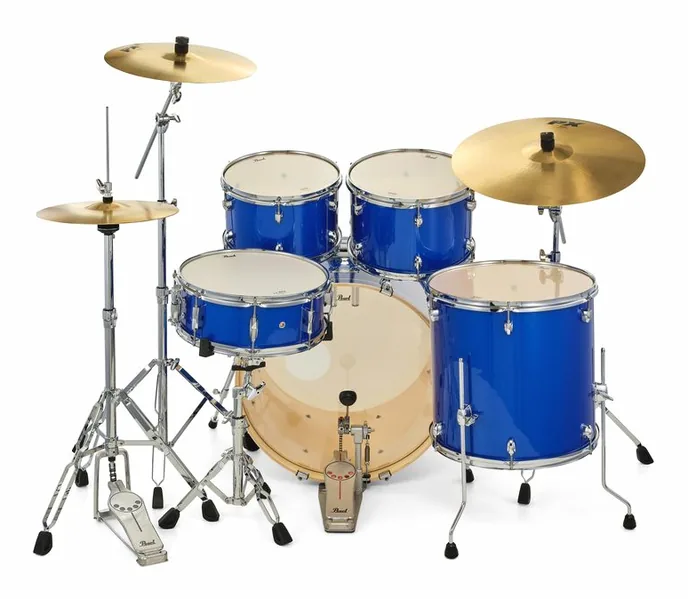 Pearl Export 22" Rock Mid. Blue, vue de profil, photo 4