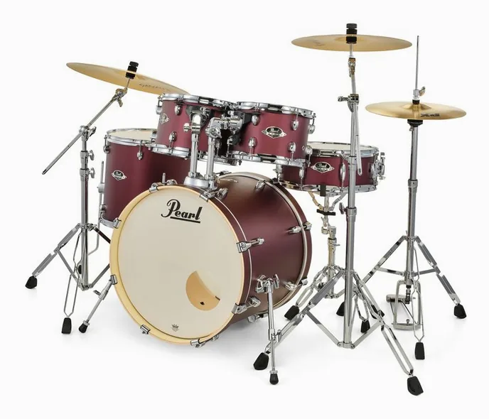 Pearl Export 22" Stand. Sat. Scarlet, vue de face