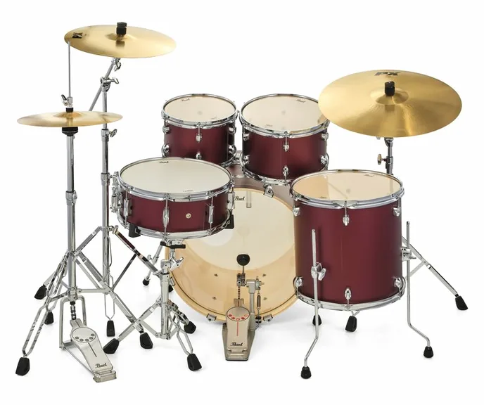 Pearl Export 22" Stand. Sat. Scarlet, vue de dessus, photo 4