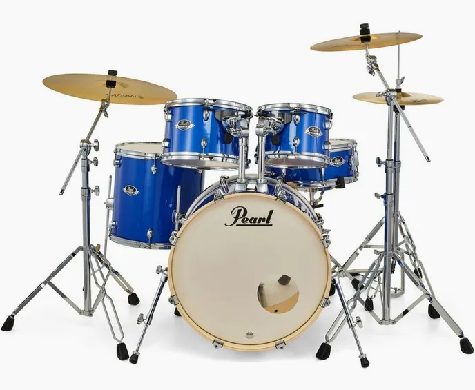 Pearl Export 22" Standard Mid. Blue, vue de près, photo 3