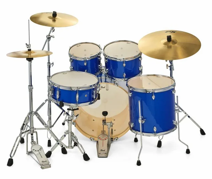 Pearl Export 22" Standard Mid. Blue, vue de trois quarts, photo 4