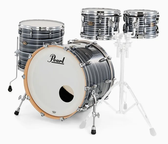 Pearl Masters Maple/Gum 22" 4pc #855, sur fond neutre